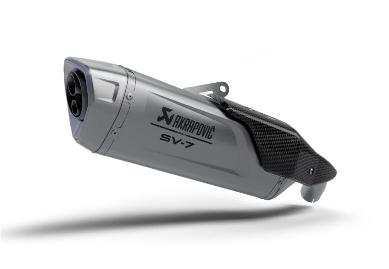 Akrapovic Titanium Silencer Slip-On Kit with Carbon Heat Shield